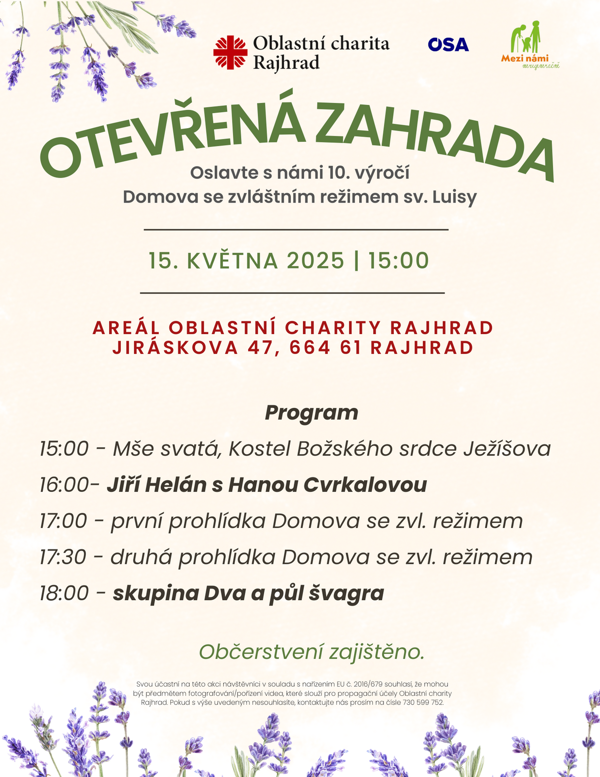 Pozvánka na Otevřenou zahradu 