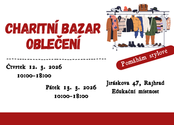 Charitní bazar oblečení- POMÁHÁM STYLOVĚ!